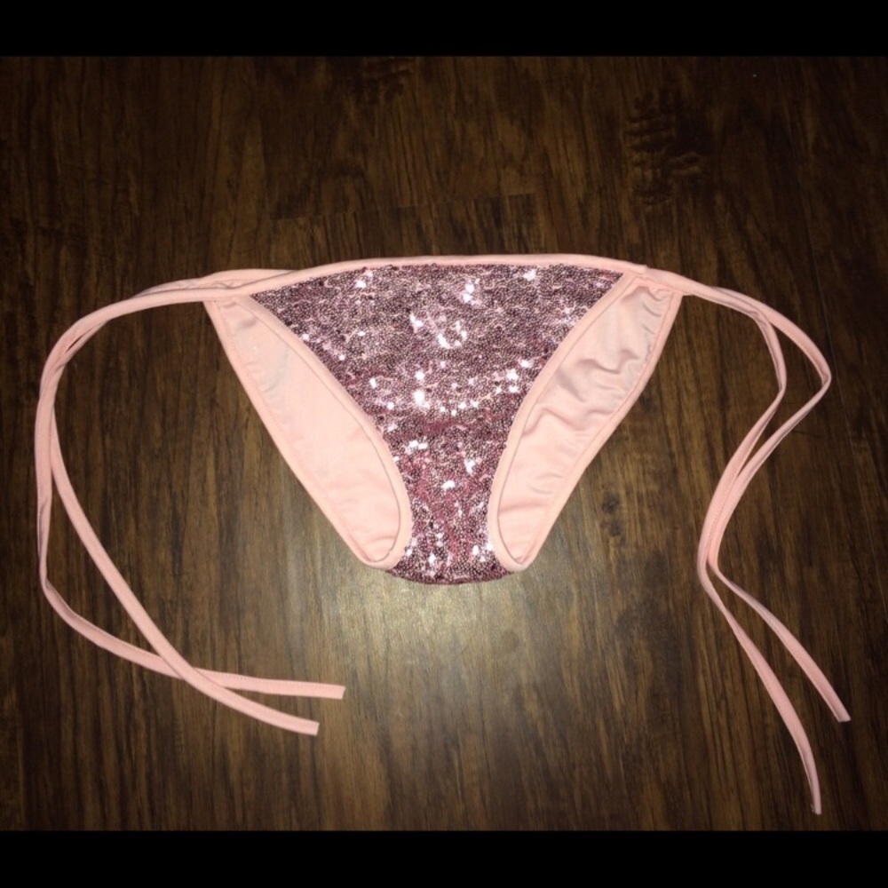 NEW! Pink Sequin Halter Bikini - from our boutique - Picture 6 of 7